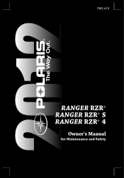 2012 Polaris RZR Owners Manual