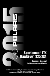 2015 Polaris Sportsman ETX Owners Manual