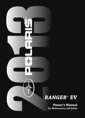 2013 Polaris Ranger EV Owners Manual