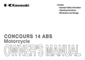 2013 Kawasaki Concours 14 ABS Owners Manual