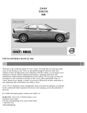 2008 Volvo S60 Owner's Manual