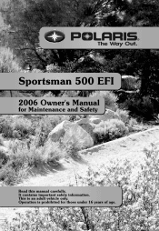 2006 Polaris Sportsman 500 EFI Owners Manual