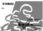 2001 Yamaha Motorsports V Star 1100 Classic Owners Manual