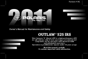 2011 Polaris Outlaw 525 IRS Owners Manual