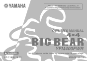 2003 Yamaha Motorsports Big Bear 400 4x4 Owners Manual
