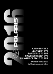 2016 Polaris Ranger ETX Owners Manual