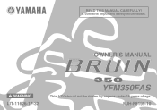 2004 Yamaha Motorsports Bruin 350 Auto. 4x4 Owners Manual
