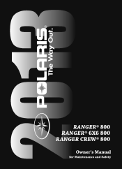 2013 Polaris Ranger 6x6 800 Owners Manual