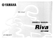 2000 Yamaha Motorsports Riva 125 Owners Manual