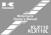 2012 Kawasaki KLX110 Owners Manual