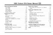2005 Saturn Ion Owner's Manual