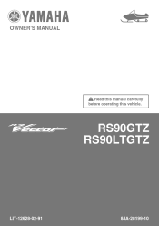 2010 Yamaha Motorsports RS Vector GT Owners Manual