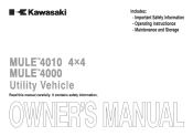 2011 Kawasaki MULE 4000 Owners Manual