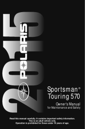 2015 Polaris Sportsman Touring 570 EPS Owners Manual