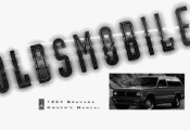 1994 Oldsmobile Bravada Owner's Manual