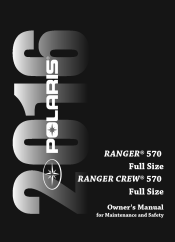 2016 Polaris Ranger Crew 570 Full Size Owners Manual