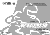 2007 Yamaha Motorsports Rhino 660 Auto. 4x4 Owners Manual