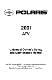 2001 Polaris Universal ATV Owners Manual