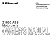 2014 Kawasaki Z1000 ABS Owners Manual