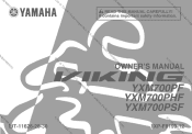 2015 Yamaha Motorsports Viking EPS Owners Manual