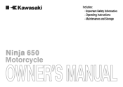 2012 Kawasaki NINJA 650 Owners Manual