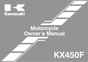 2013 Kawasaki KX450F Owners Manual