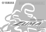 2011 Yamaha Motorsports Zuma Owners Manual
