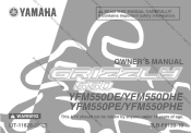 2014 Yamaha Motorsports Grizzly 550 4x4 EPS Owners Manual
