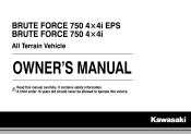 2015 Kawasaki Brute Force 750 4x4i Owners Manual