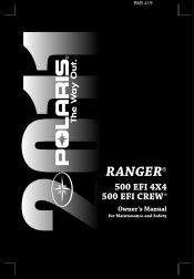 2011 Polaris Ranger 4x4 500 EFI Owners Manual