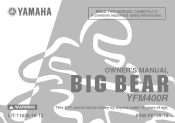 2003 Yamaha Motorsports Big Bear 400 Owners Manual