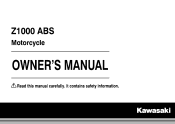 2015 Kawasaki Z1000 ABS Owners Manual