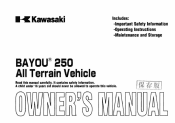 2006 Kawasaki Bayou 250 Owners Manual
