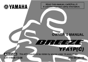 2002 Yamaha Motorsports Breeze Owners Manual