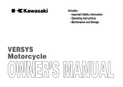 2009 Kawasaki VERSYS Owners Manual