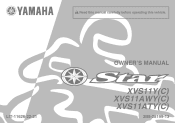 2009 Yamaha Motorsports V Star 1100 Custom Owners Manual
