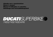 2005 Ducati Superbike 749 Owners Manual
