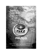 2005 Polaris Trail Blazer Owners Manual