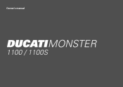 2009 Ducati Monster 1100 Owners Manual
