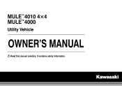 2015 Kawasaki MULE 4010 4x4 Owners Manual