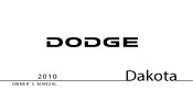 2010 Dodge Dakota Extended Cab Owner Manual