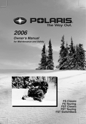 2006 Polaris FST Classic Owners Manual