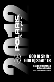 2012 Polaris 600 IQ Shift Owners Manual
