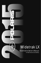 2015 Polaris WideTrak LX Owners Manual