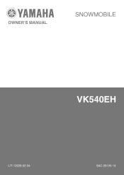 2003 Yamaha Motorsports VK 540 lll Owners Manual