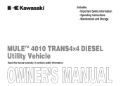 2009 Kawasaki MULE 4010 Trans4x4 Diesel Owners Manual
