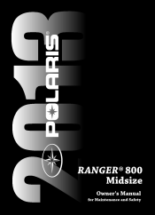 2013 Polaris Ranger 800 Midsize Owners Manual