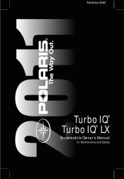 2011 Polaris Turbo IQ LX Owners Manual