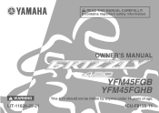 2012 Yamaha Motorsports Grizzly 450 4x4 Owners Manual