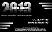 2013 Polaris Outlaw 90 Owners Manual